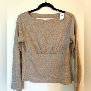 Long sleeve shimmering top from Banana republic.